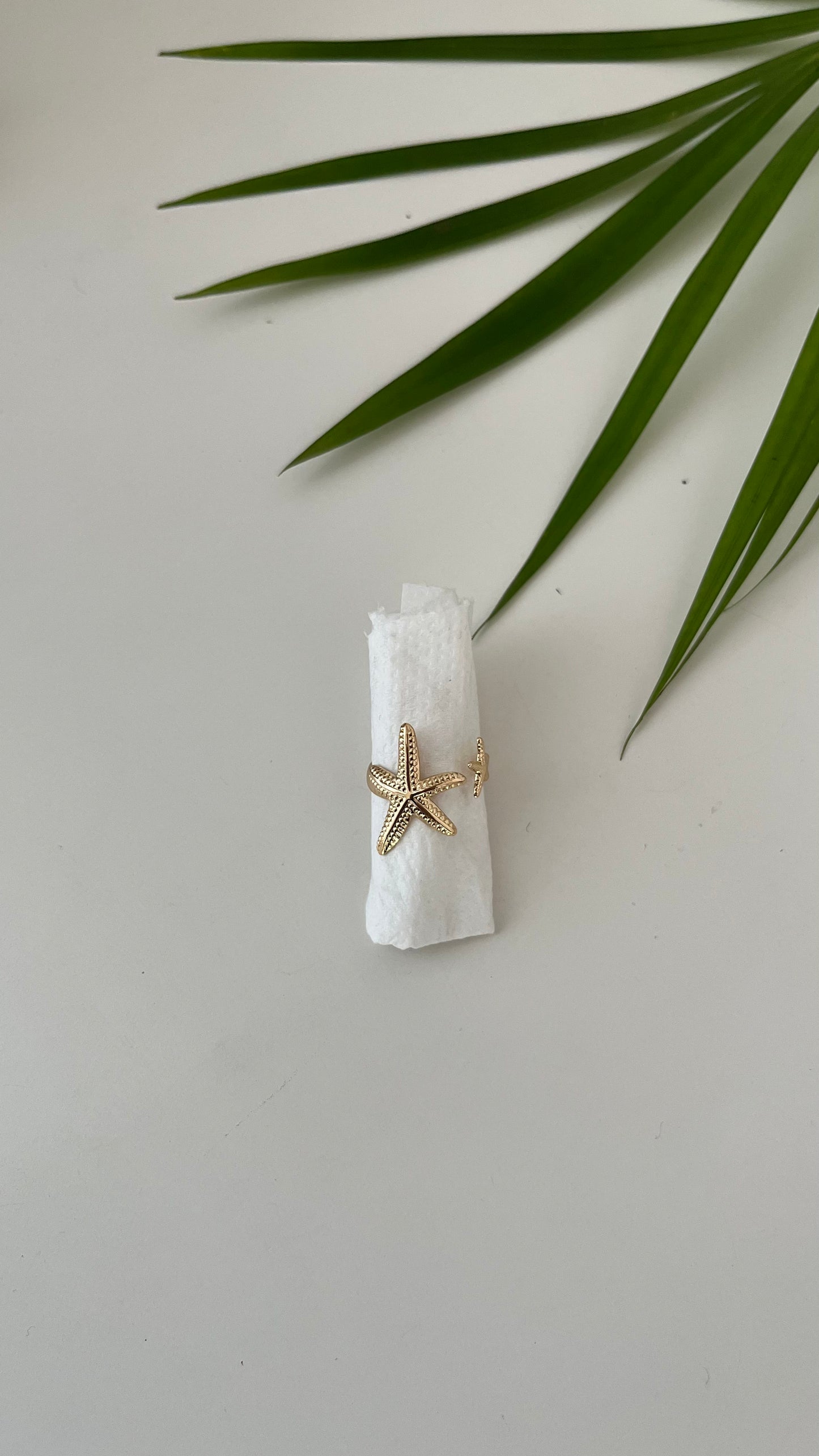 Gold Starfish Ring