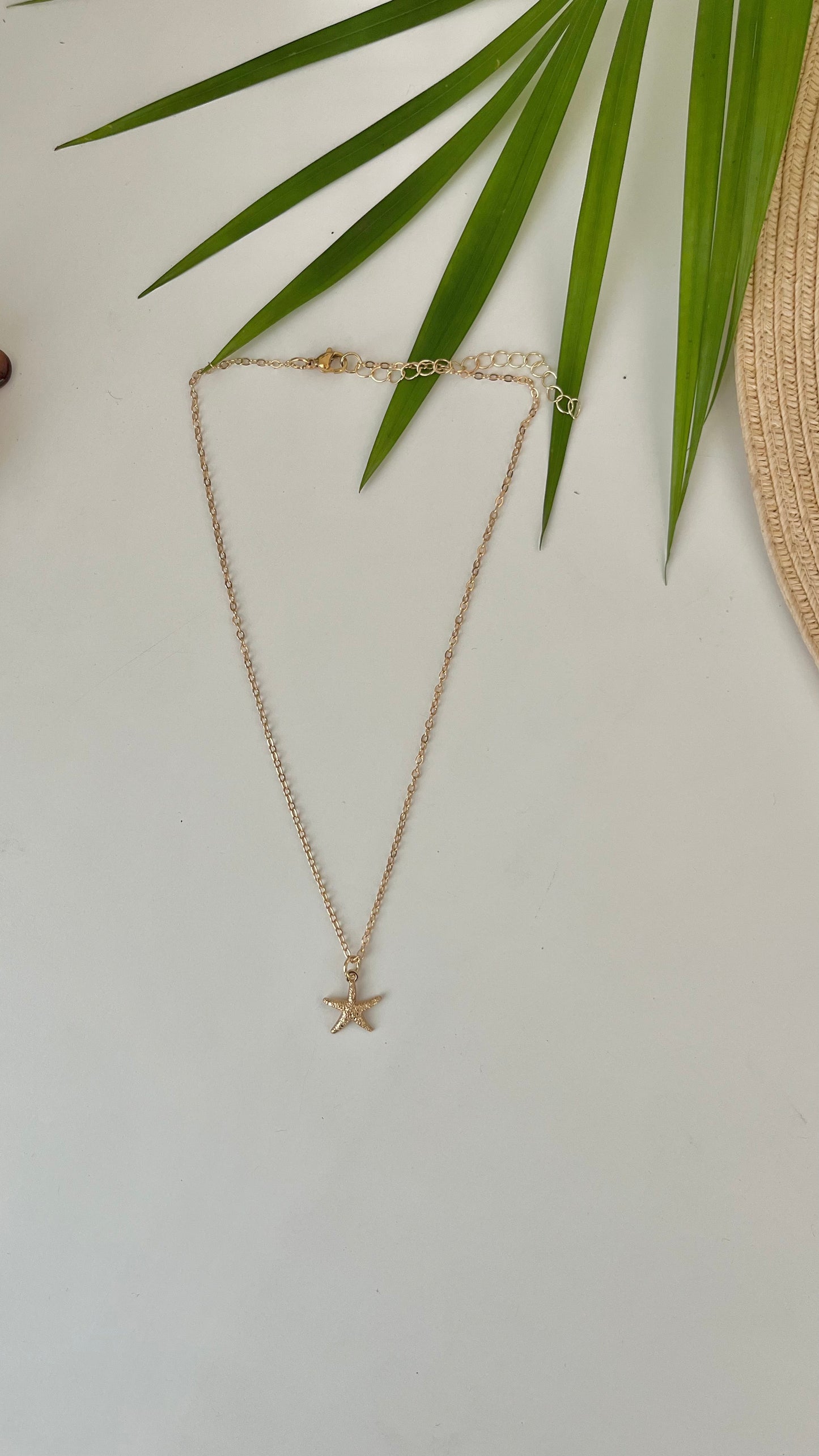 Gold Starfish Necklace