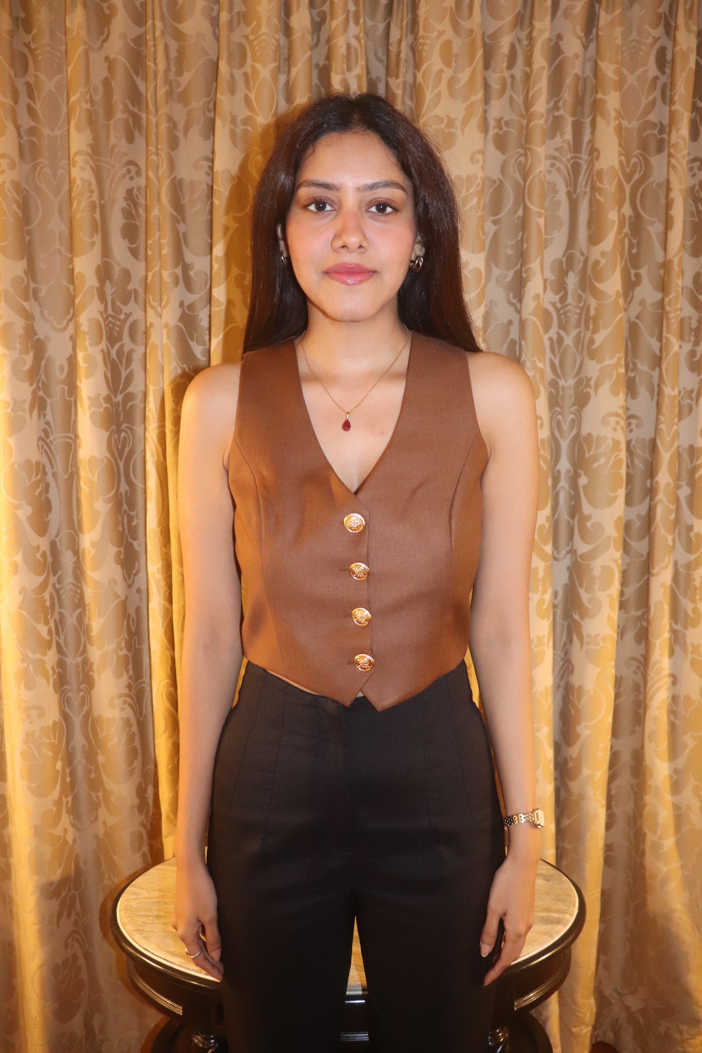 Chocolate Brown Waistcoat