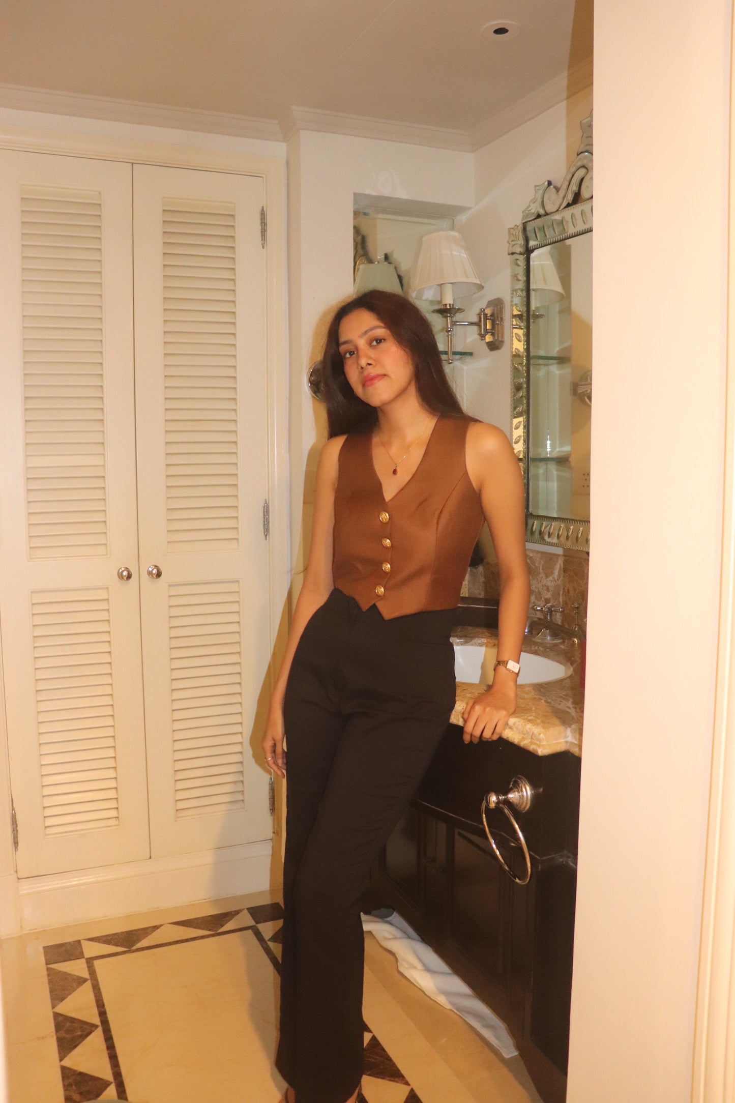 Chocolate Brown Waistcoat