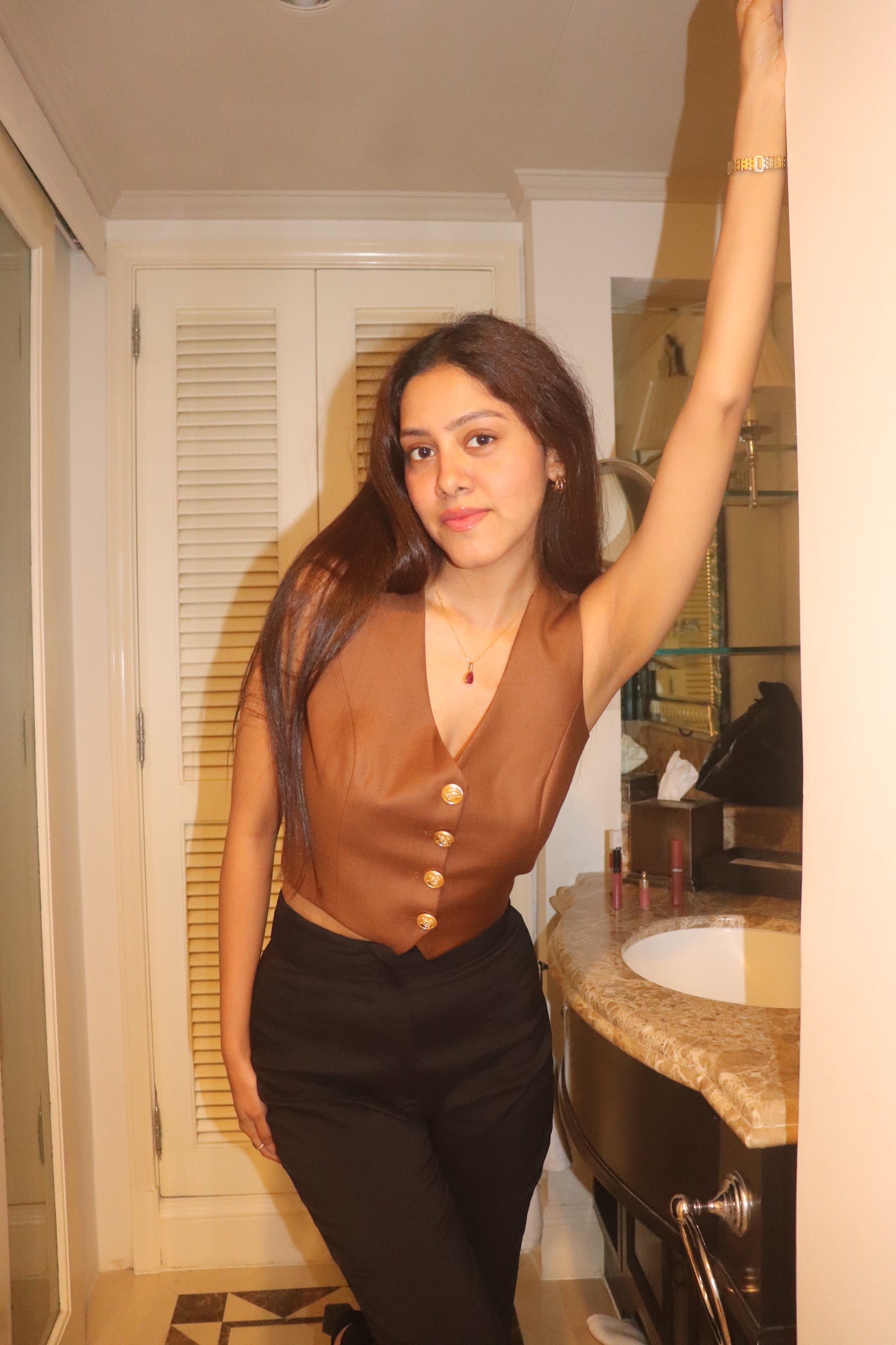 Chocolate Brown Waistcoat