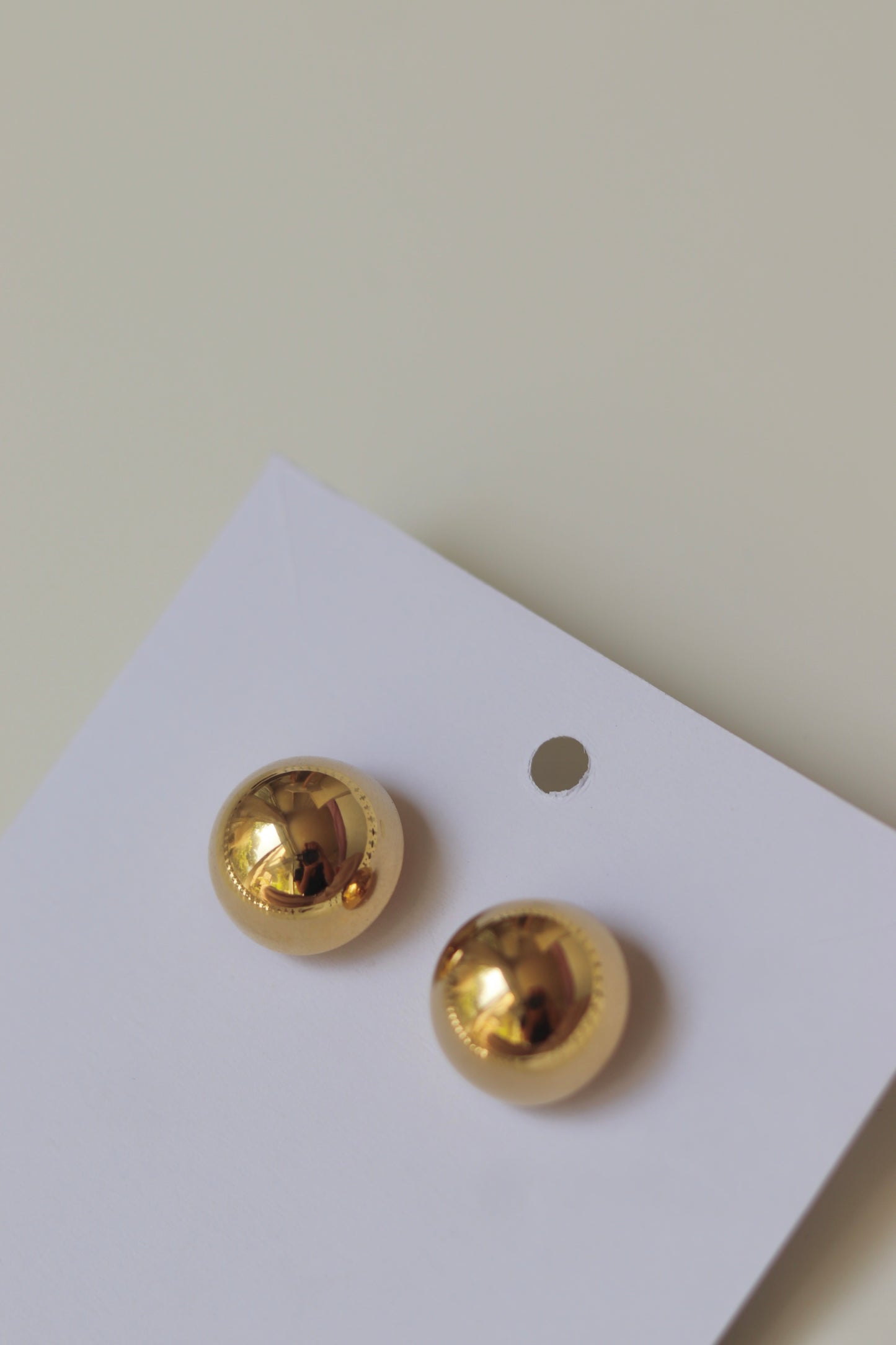 Gold Dome Earrings
