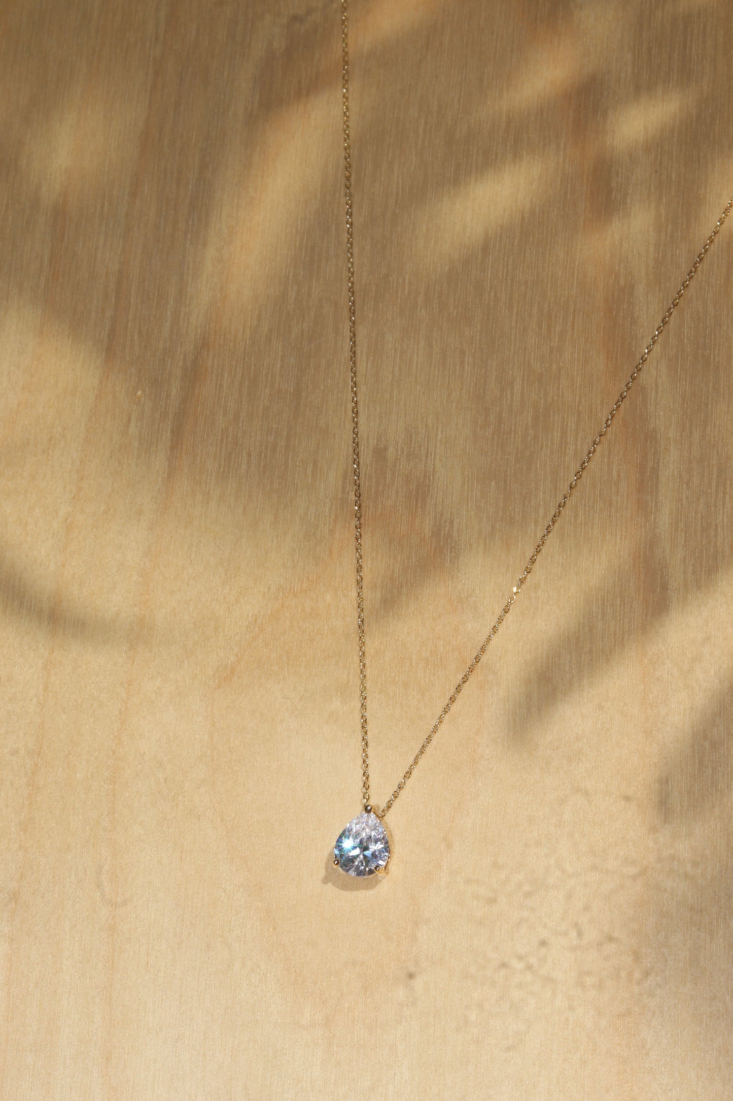 Pear Diamond Necklace
