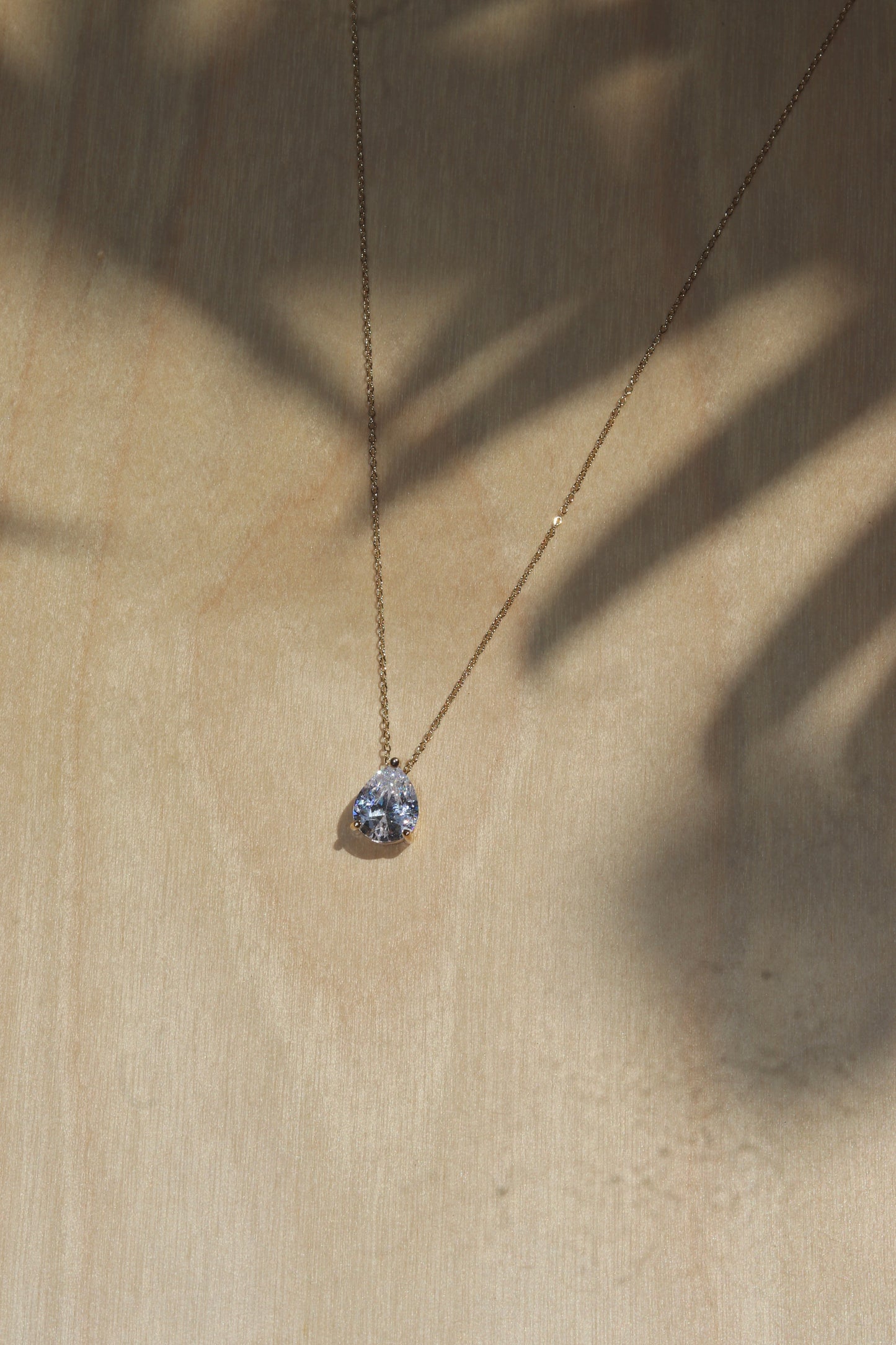 Pear Diamond Necklace