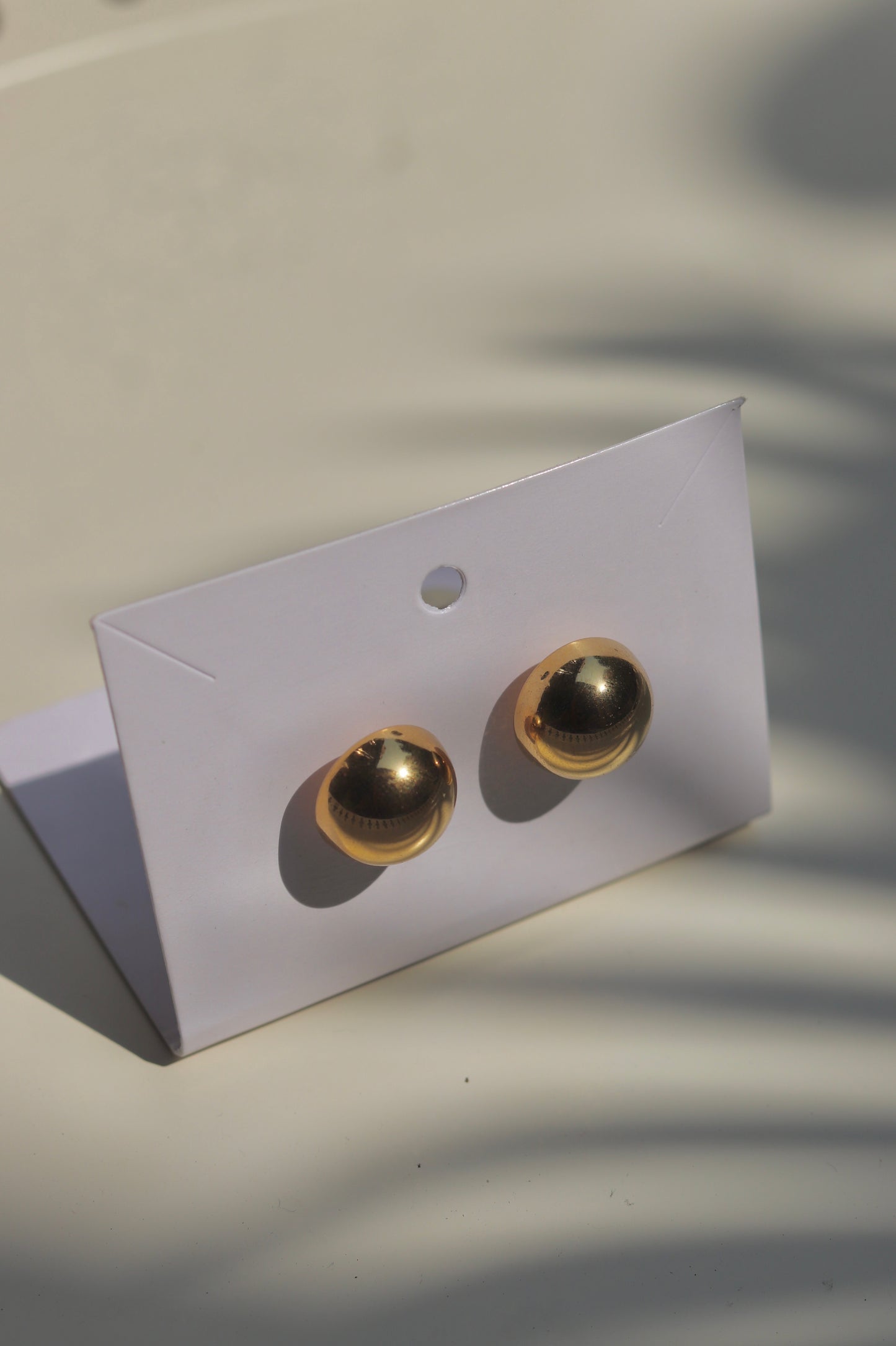 Gold Dome Earrings