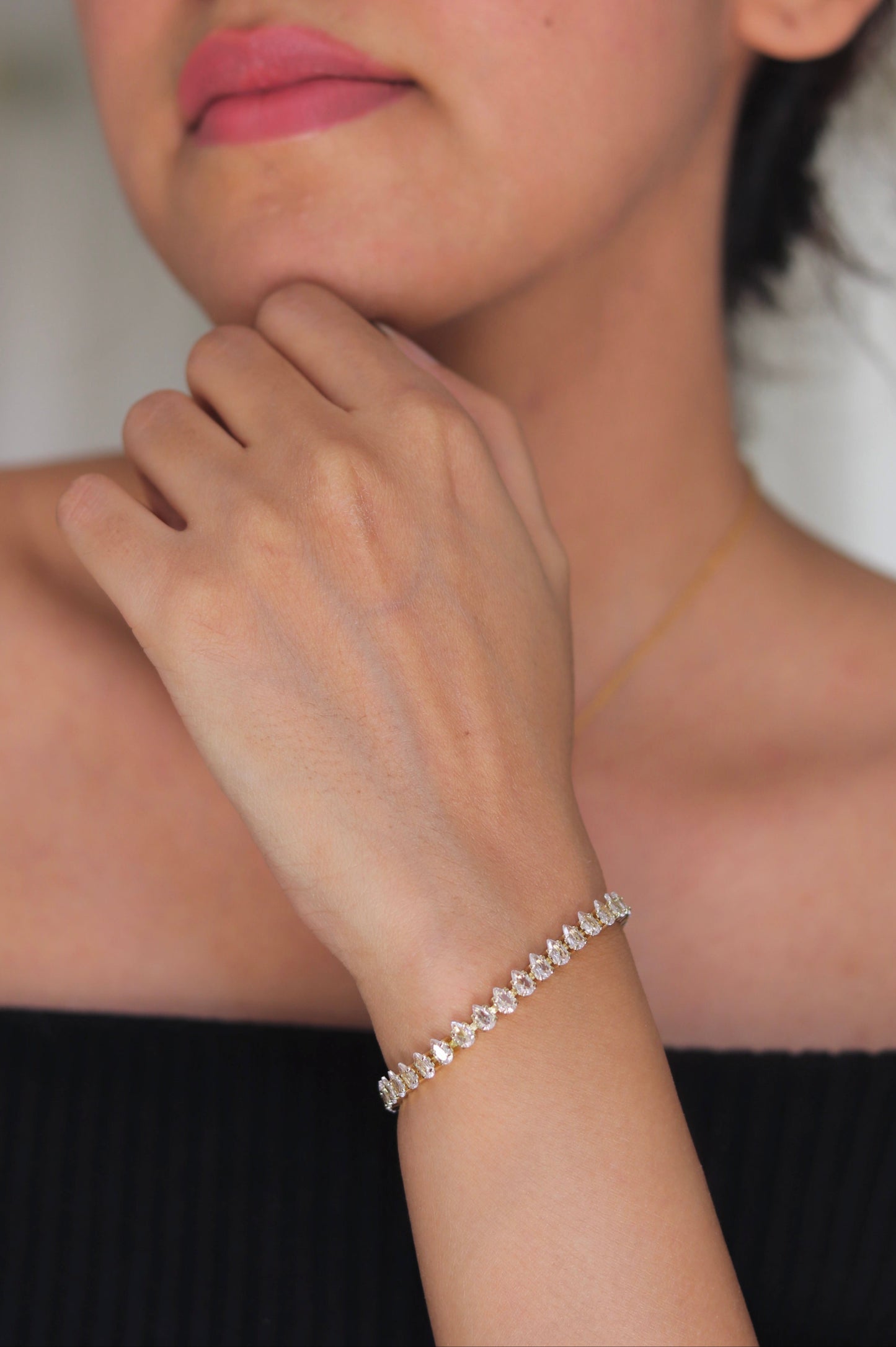 Pear Diamond Bracelet