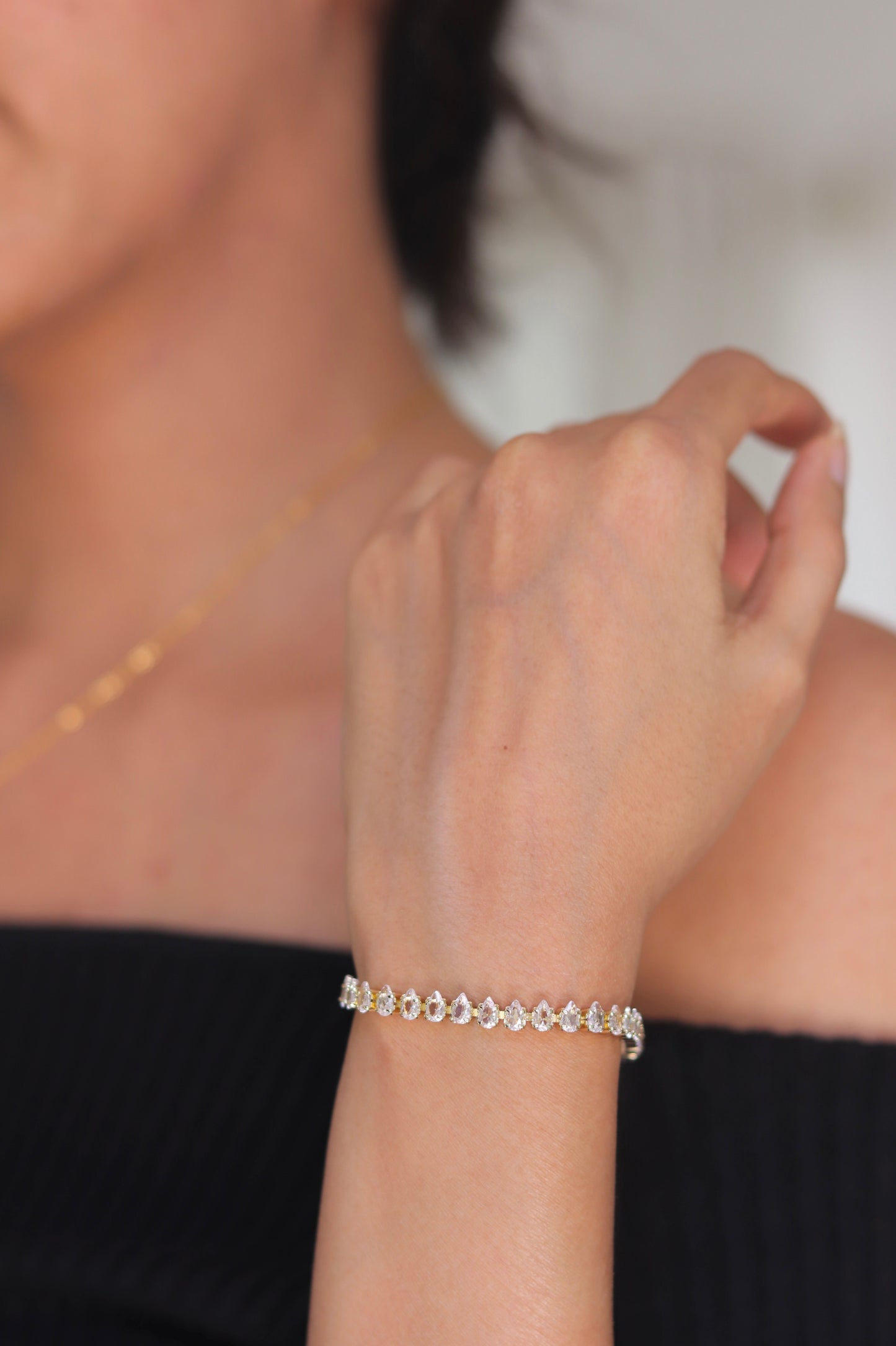 Pear Diamond Bracelet