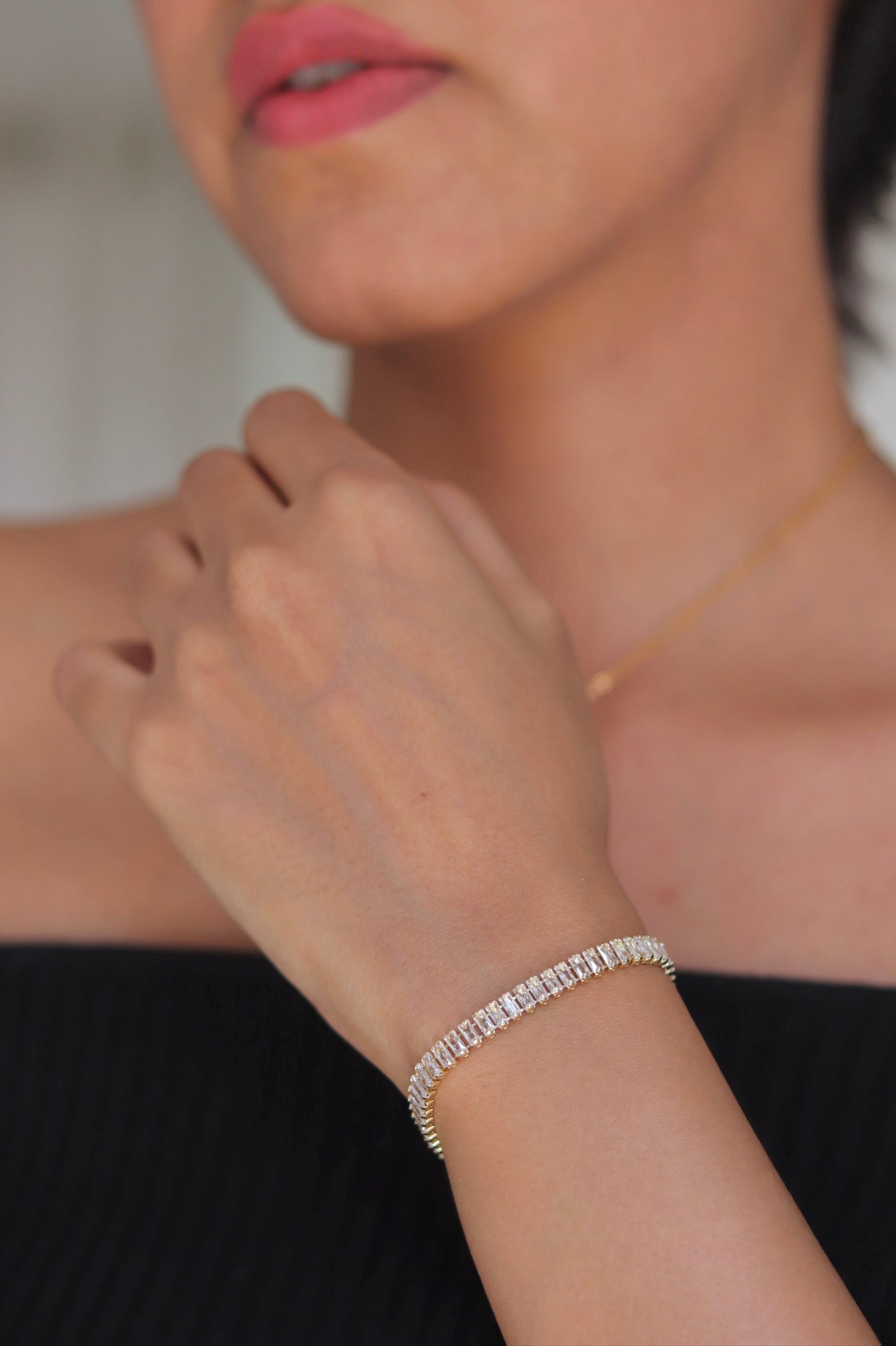 Rectangle Diamond Bracelet