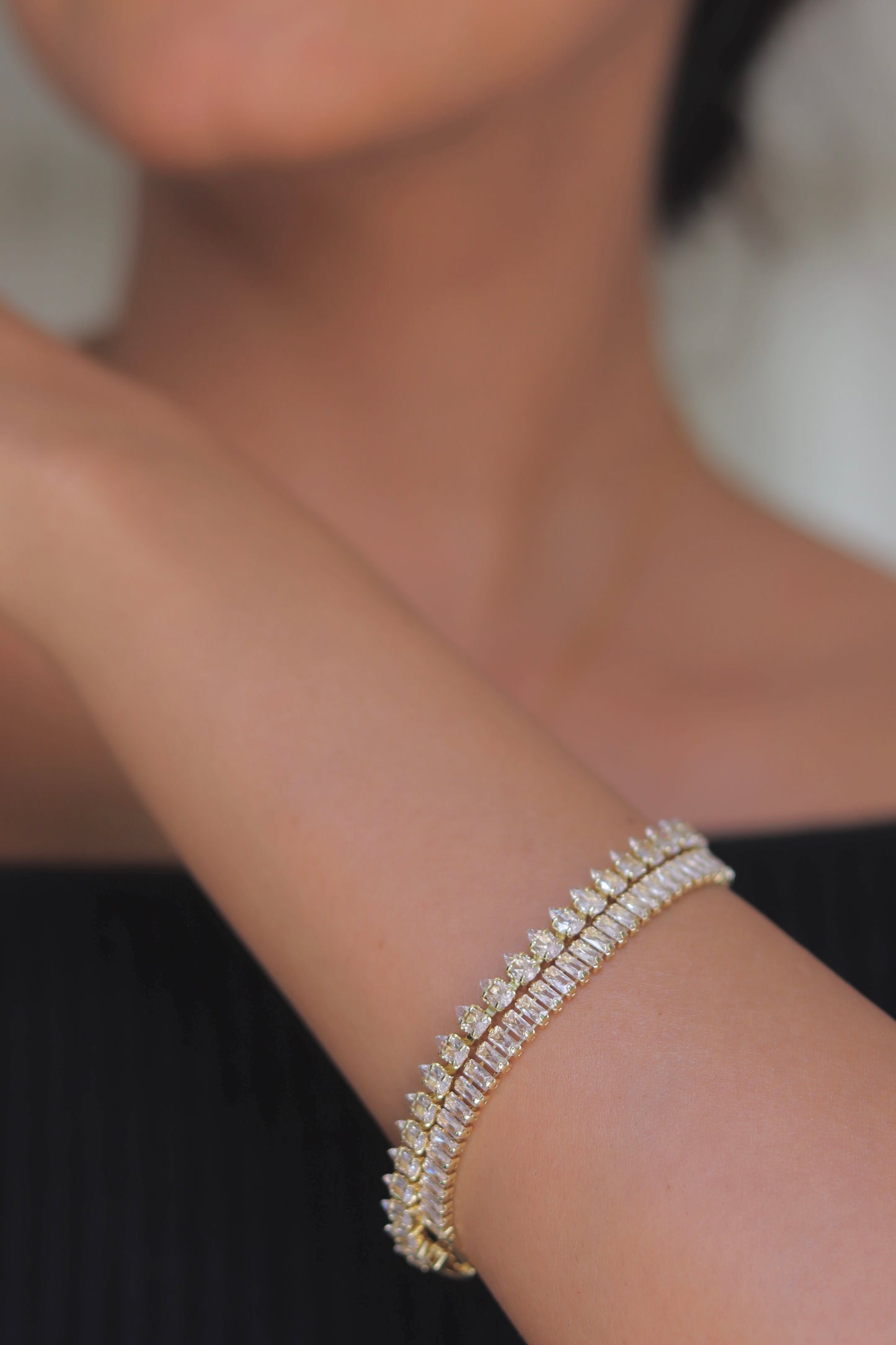 Rectangle Diamond Bracelet