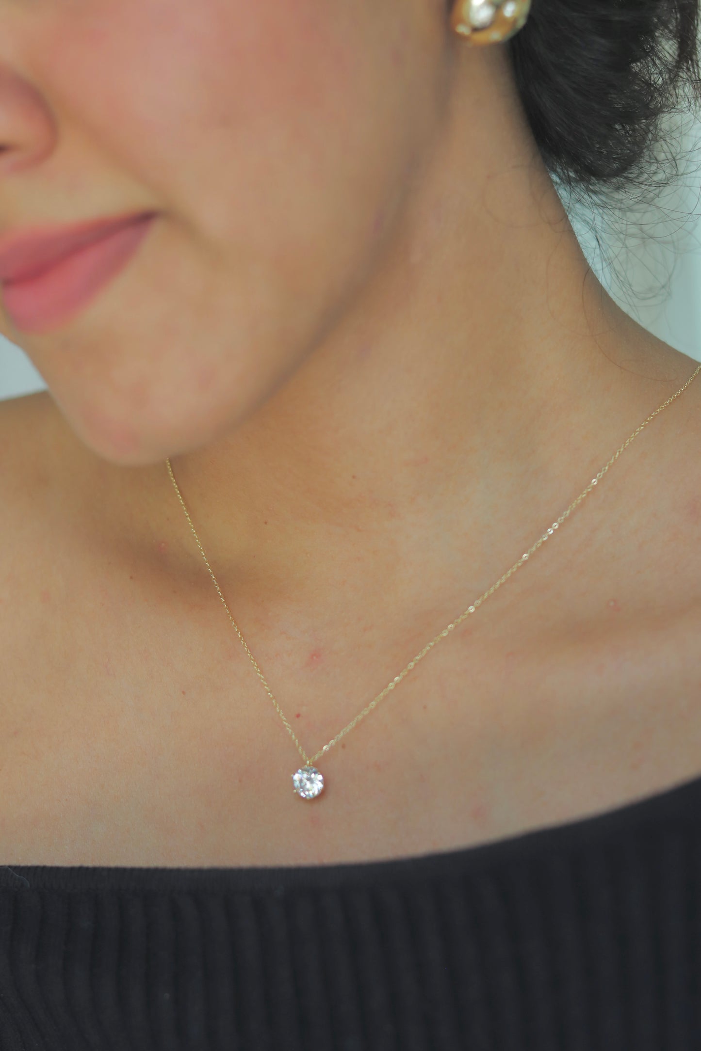 Round Diamond Necklace