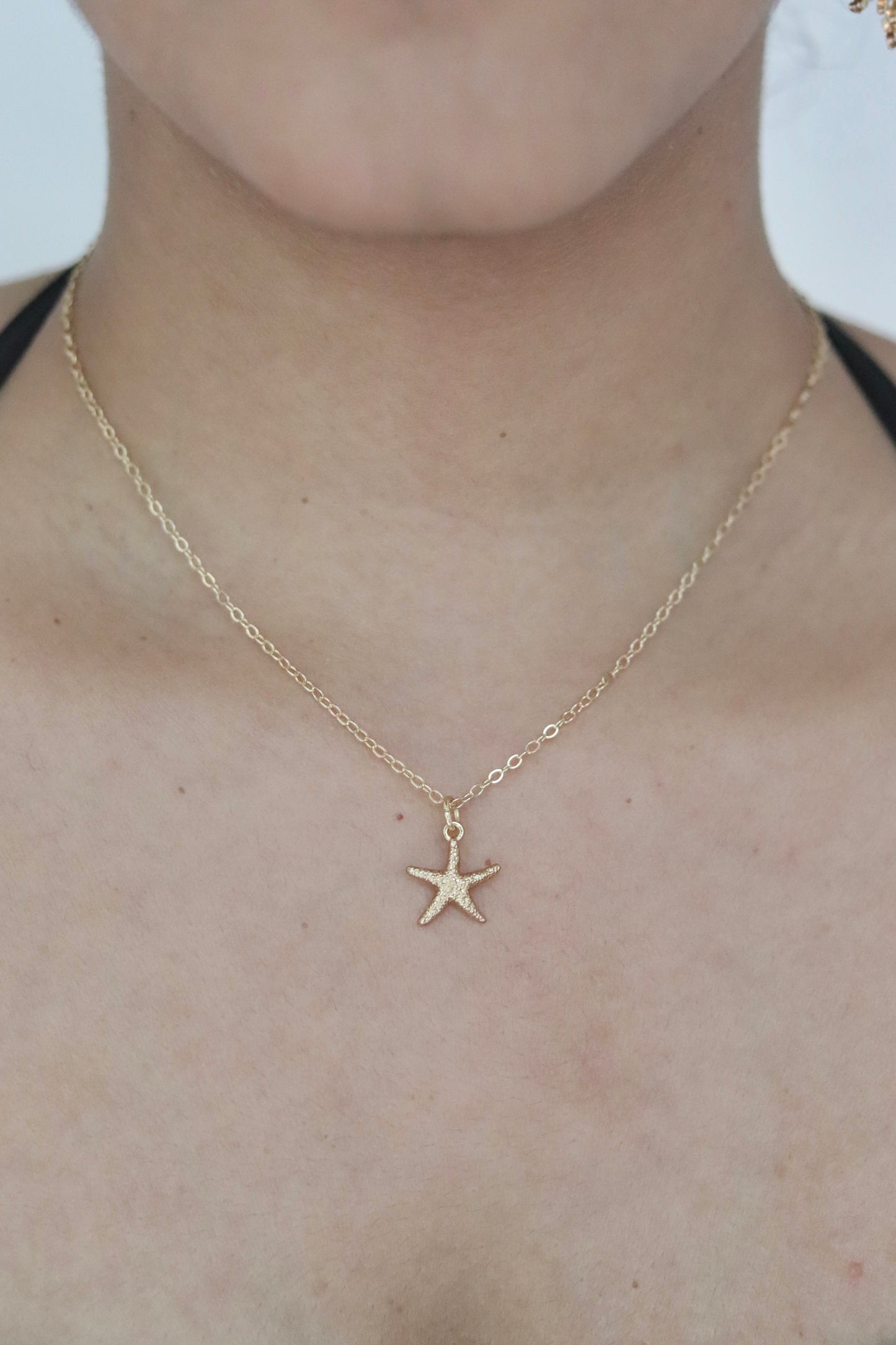 Gold Starfish Necklace