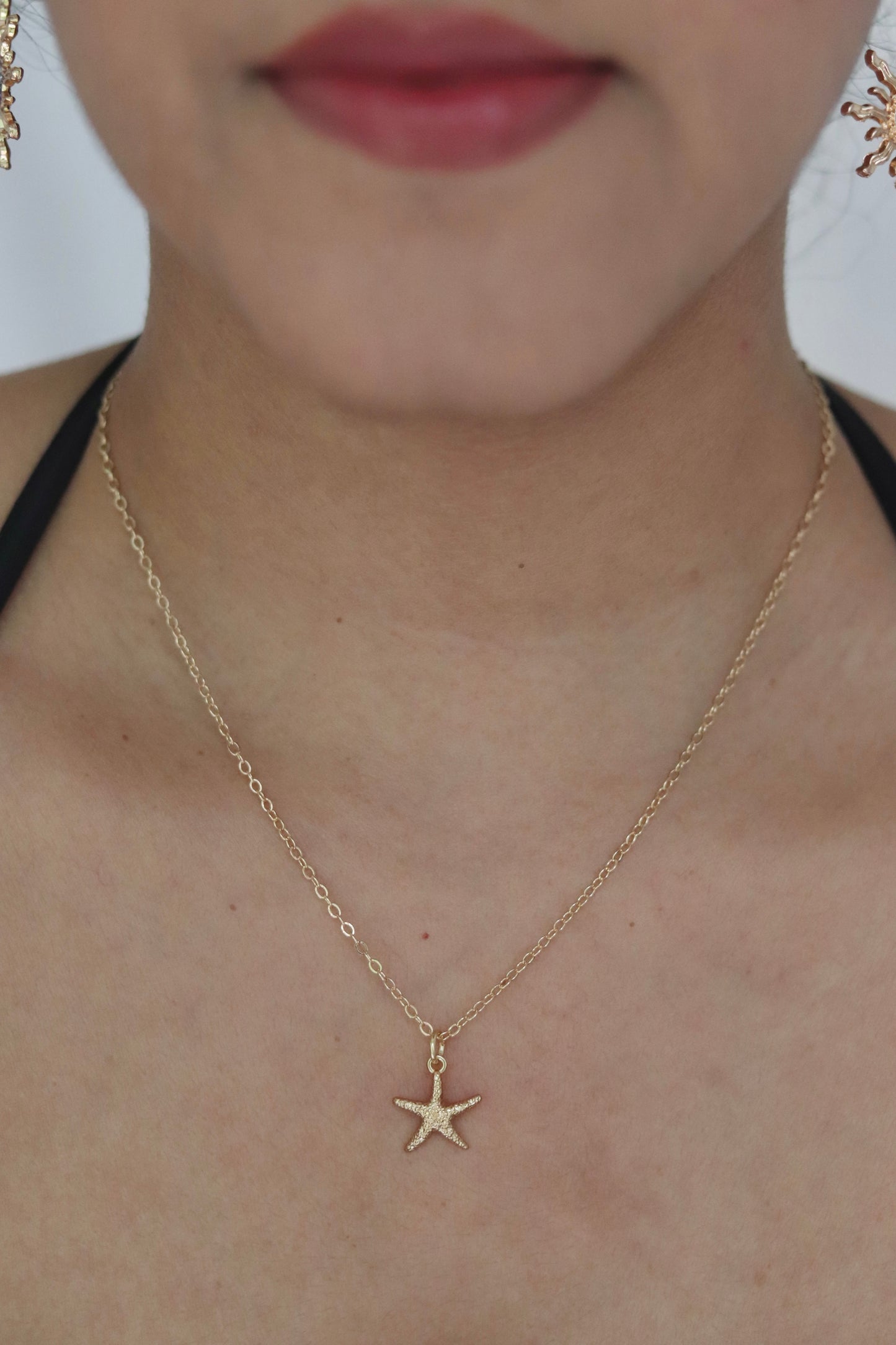 Gold Starfish Necklace