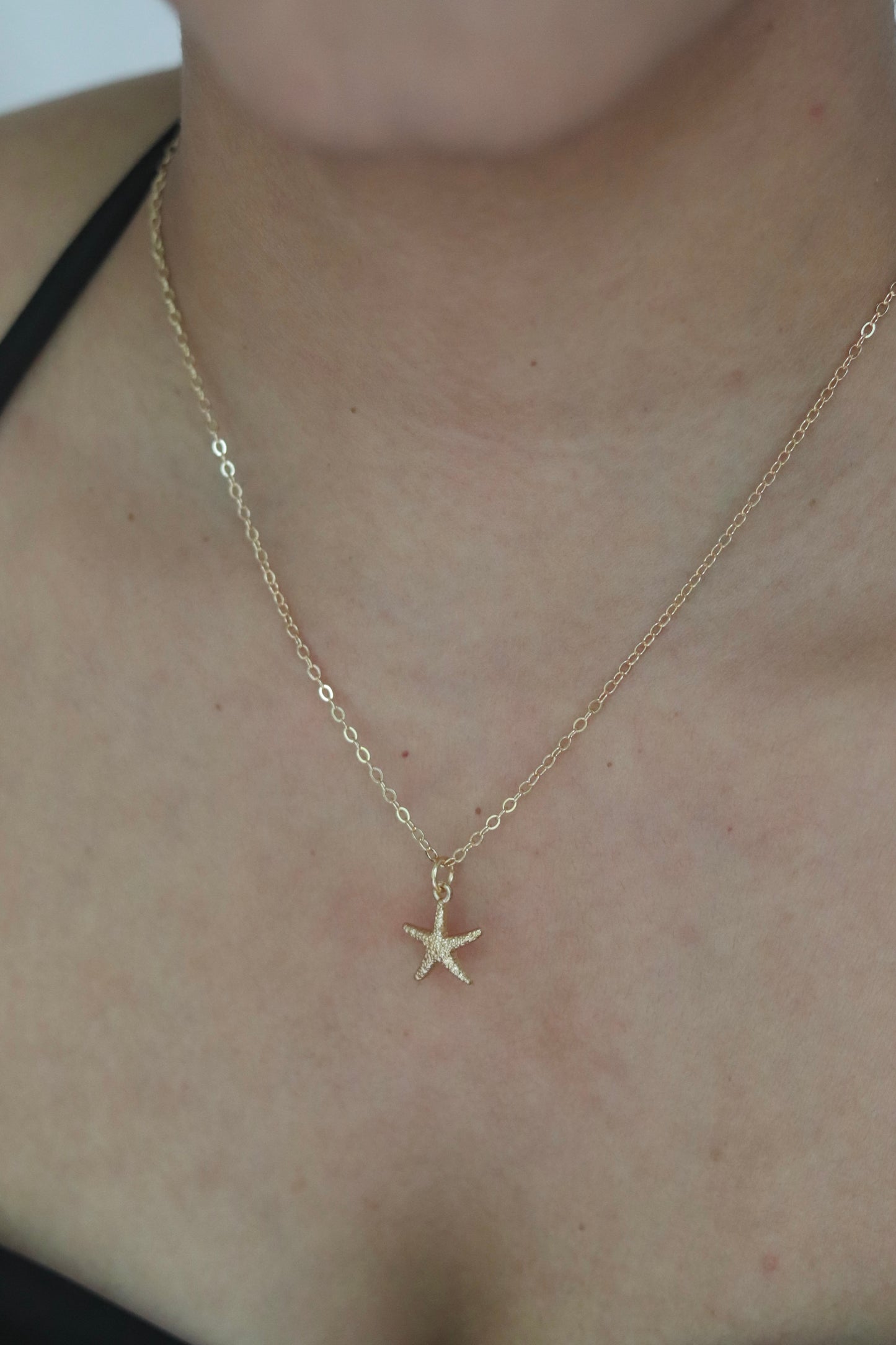 Gold Starfish Necklace