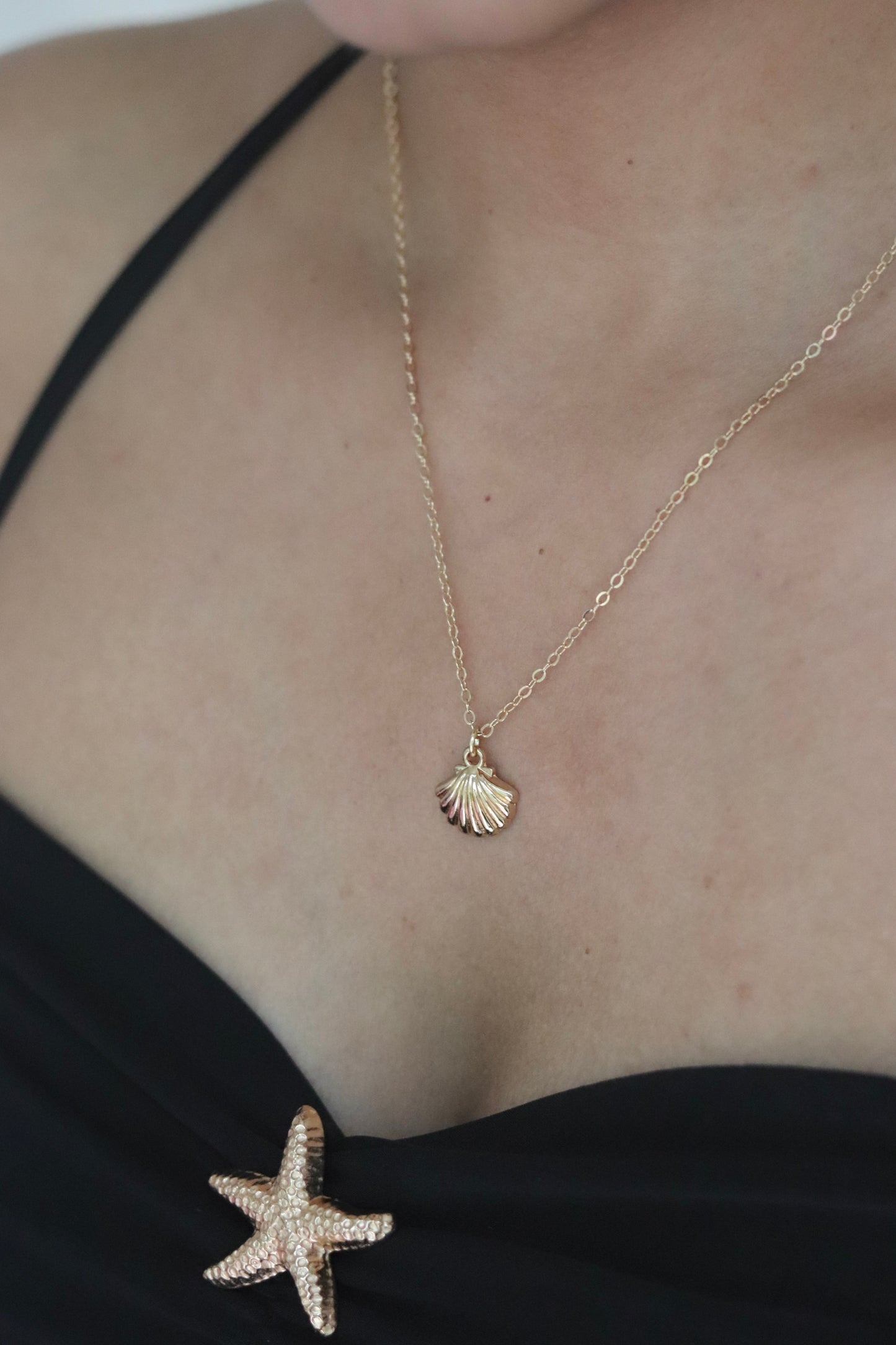 Gold Shell Necklace