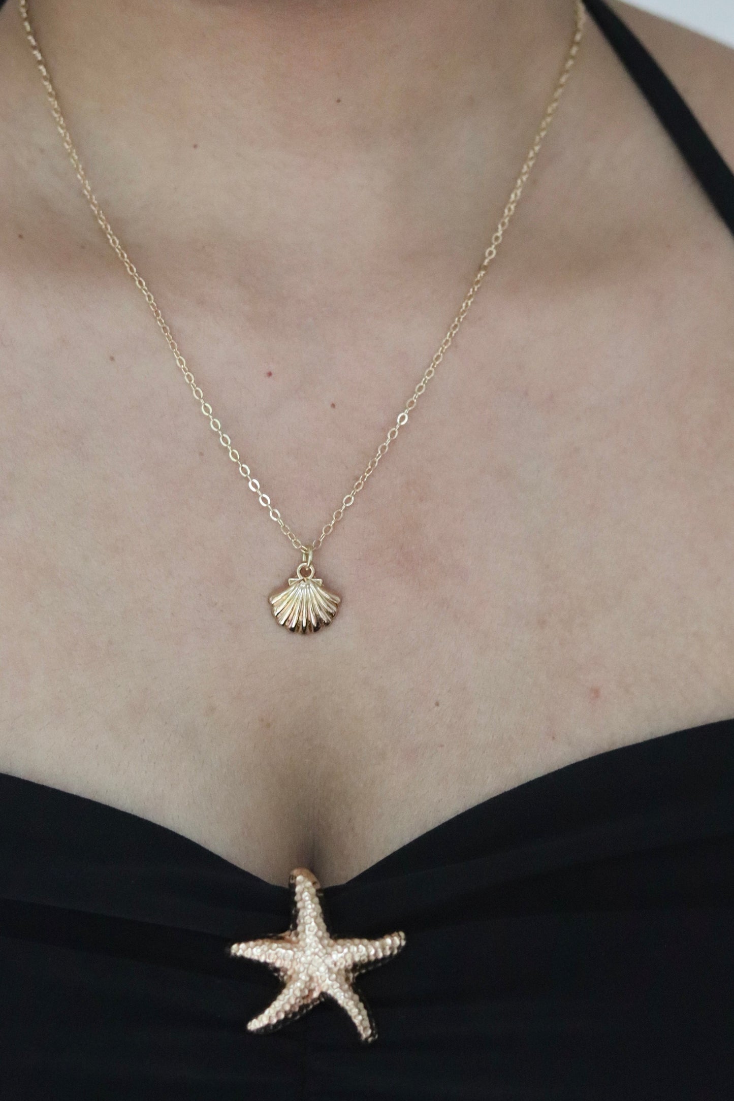 Gold Shell Necklace