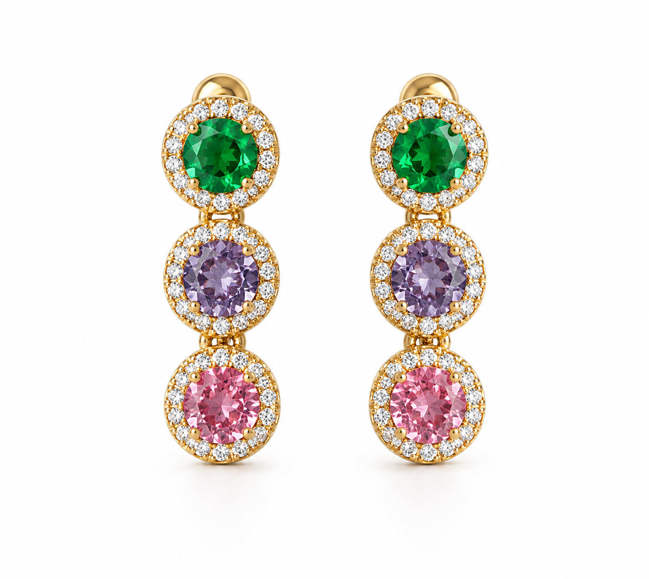 Luxelle Multicolour Drop Earrings