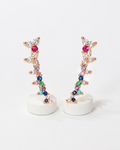 Iselle Multicolour Dainty Ear Climber Cuffs