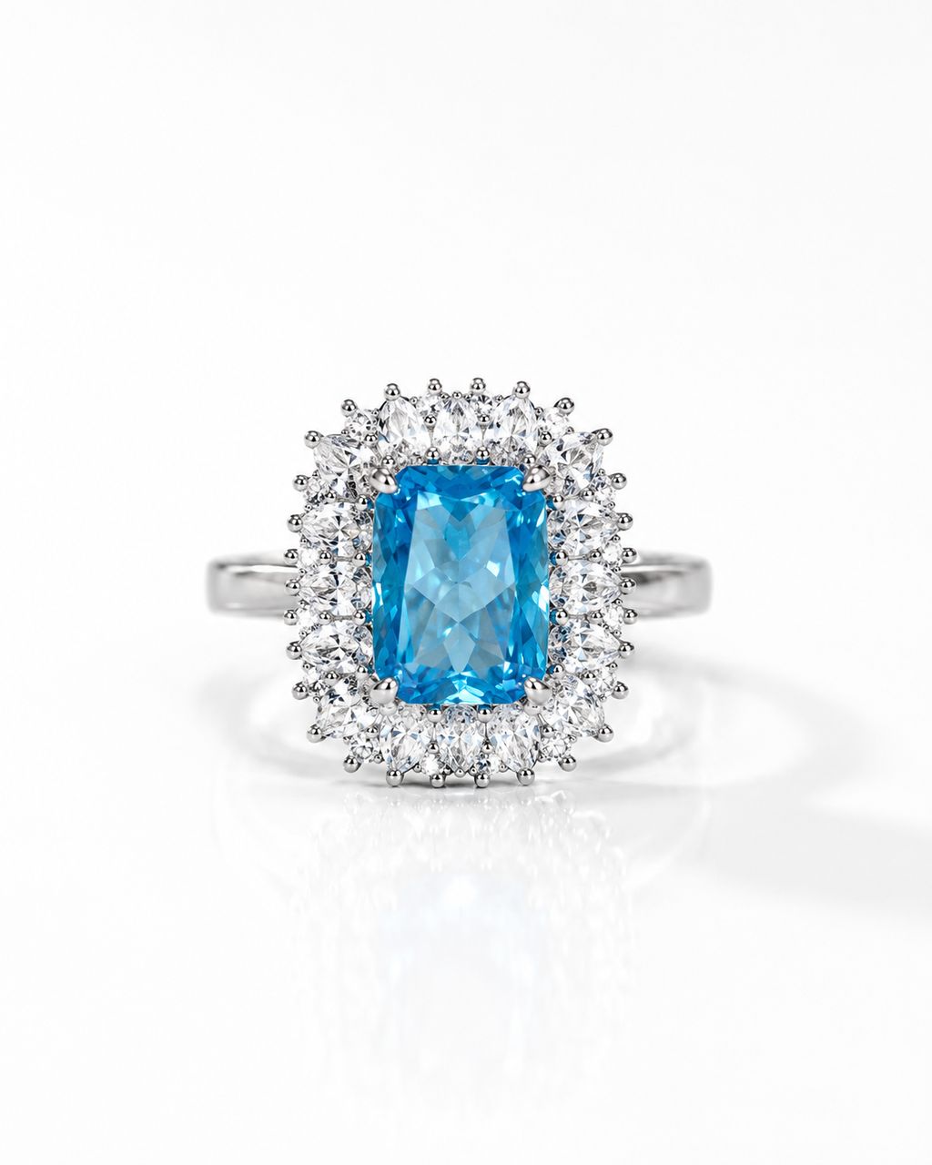 Lumiere Blue Radiance Adjustable Ring
