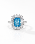 Lumiere Blue Radiance Adjustable Ring
