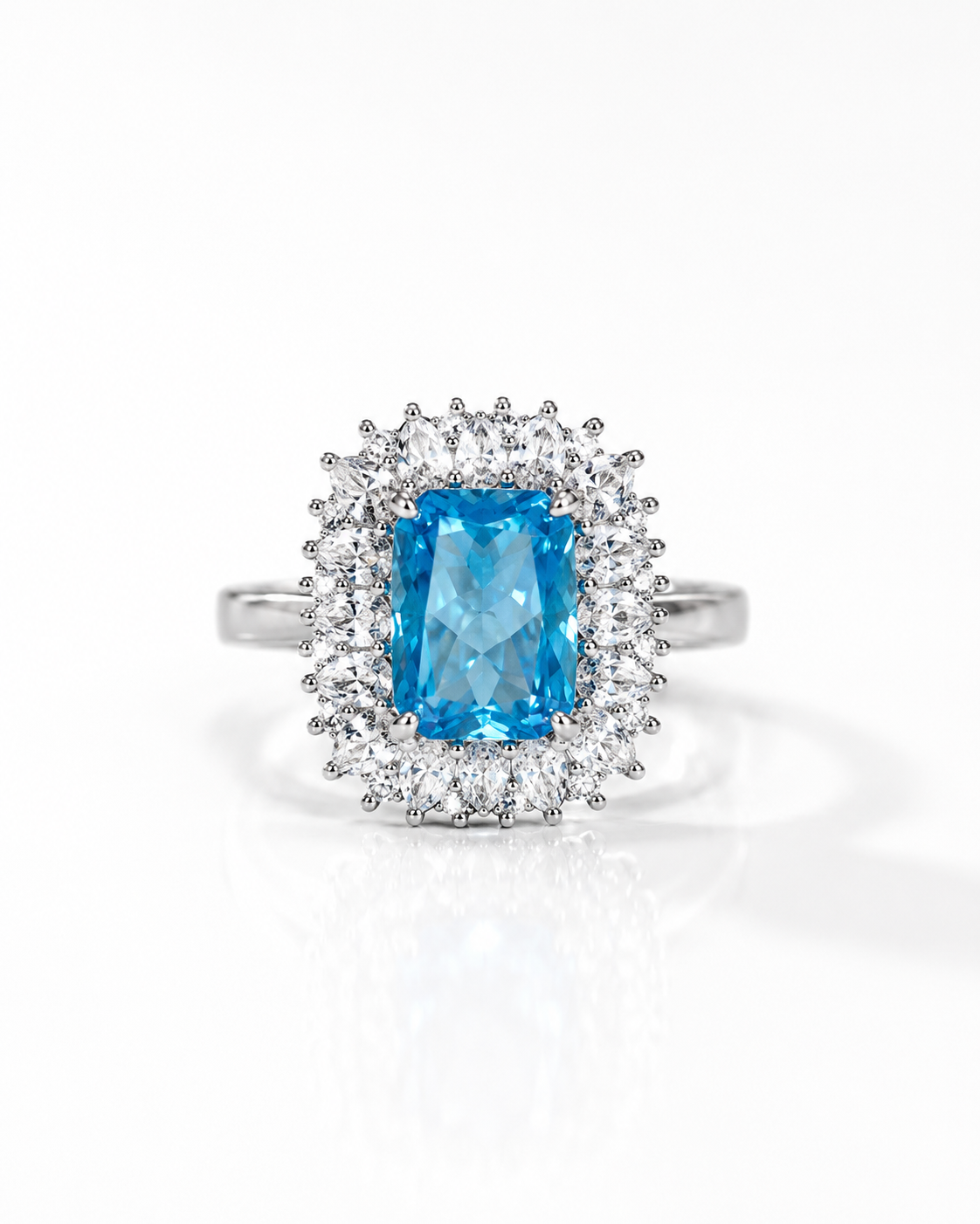 Lumiere Blue Radiance Adjustable Ring