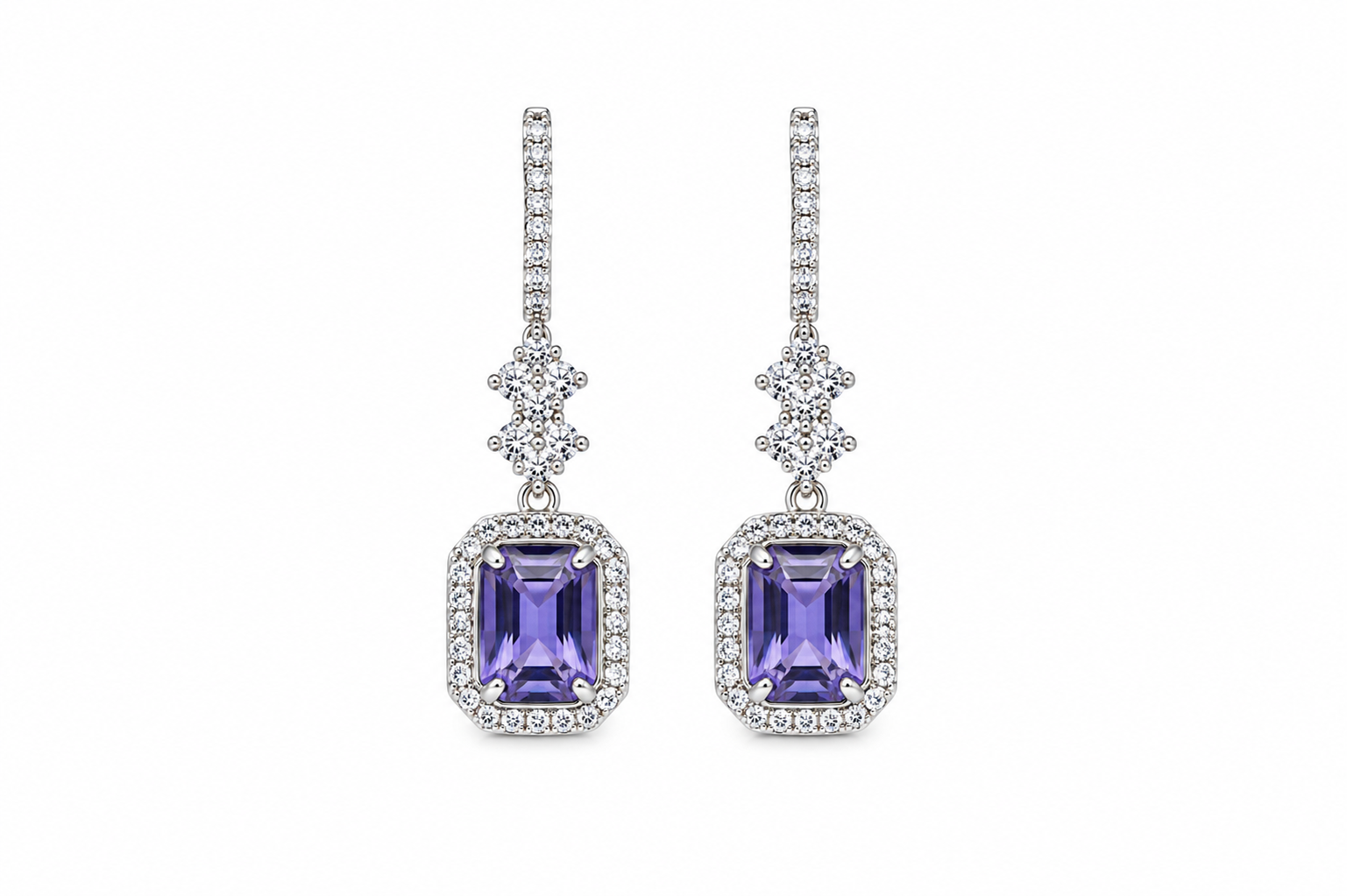 Liora Purple Drop Earrings