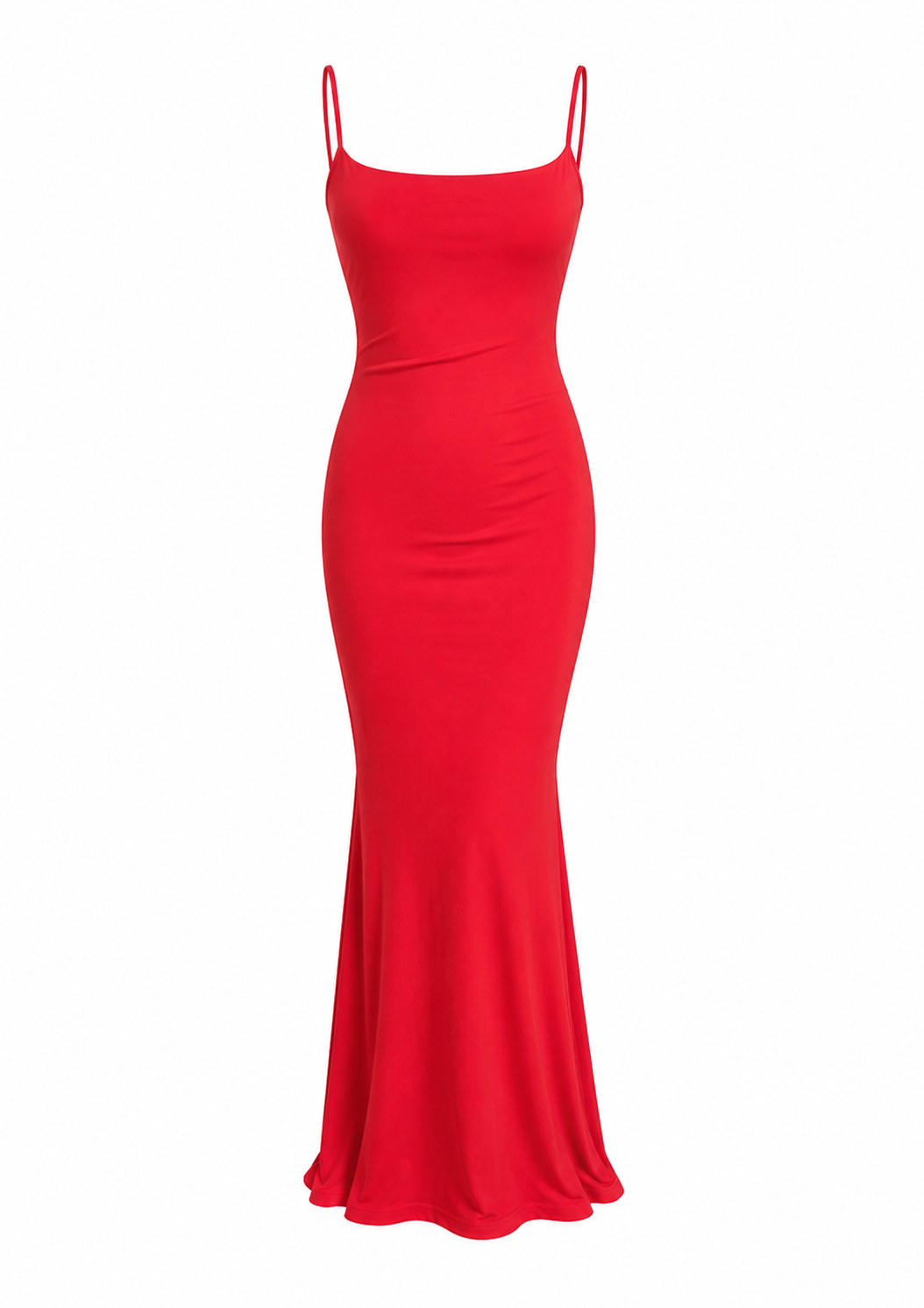 Apple Red Bodycon Maxi Dress