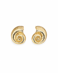 Gold Snail Shell Earrings