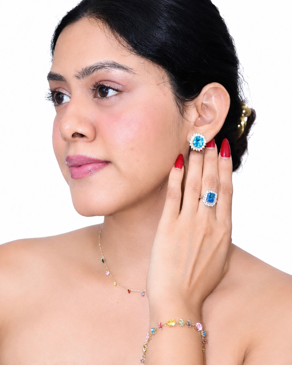 Oceana Ocean Blue Stud Earrings