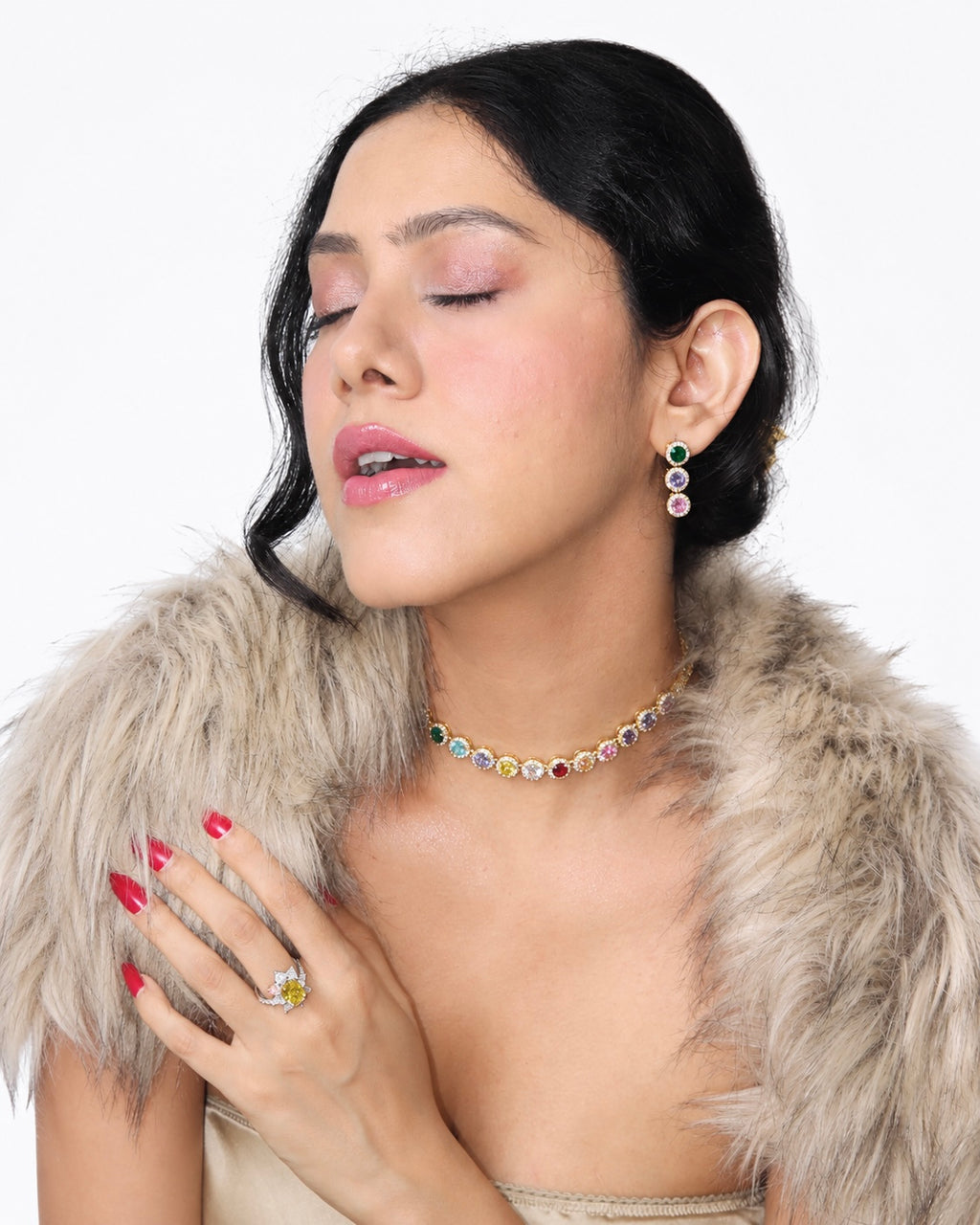 Luxelle Multicolour Drop Earrings
