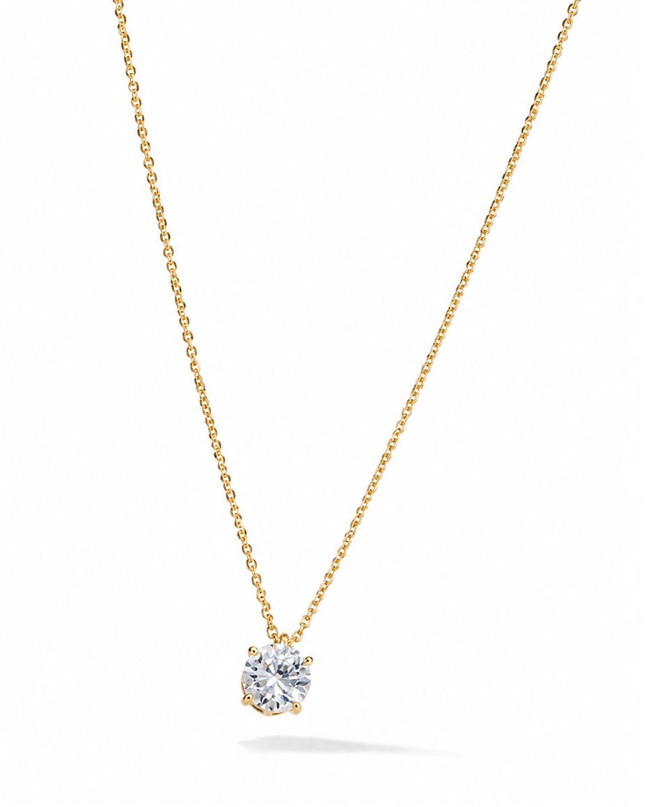 Round Diamond Necklace