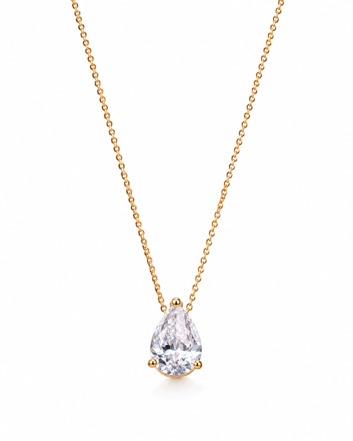 Pear Diamond Necklace