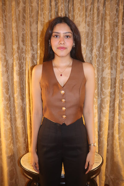Chocolate Brown Waistcoat