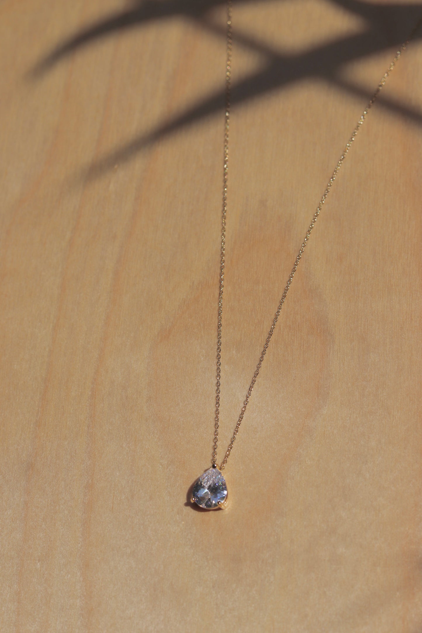 Pear Diamond Necklace