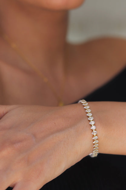 Pear Diamond Bracelet