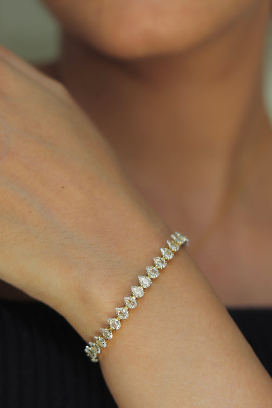 Pear Diamond Bracelet