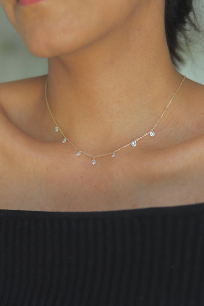 Crystal Diamond Necklace