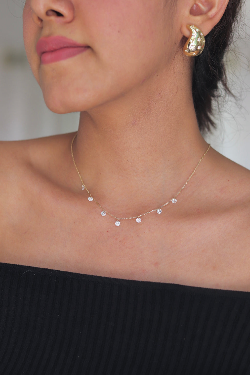 Crystal Diamond Necklace