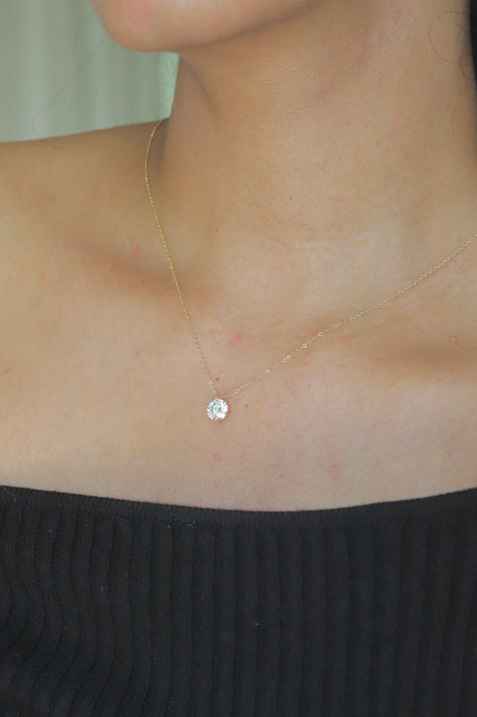 Round Diamond Necklace