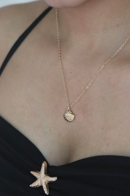 Gold Shell Necklace