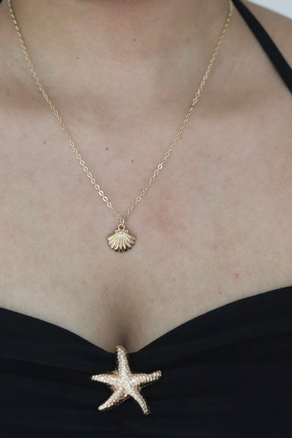 Gold Shell Necklace