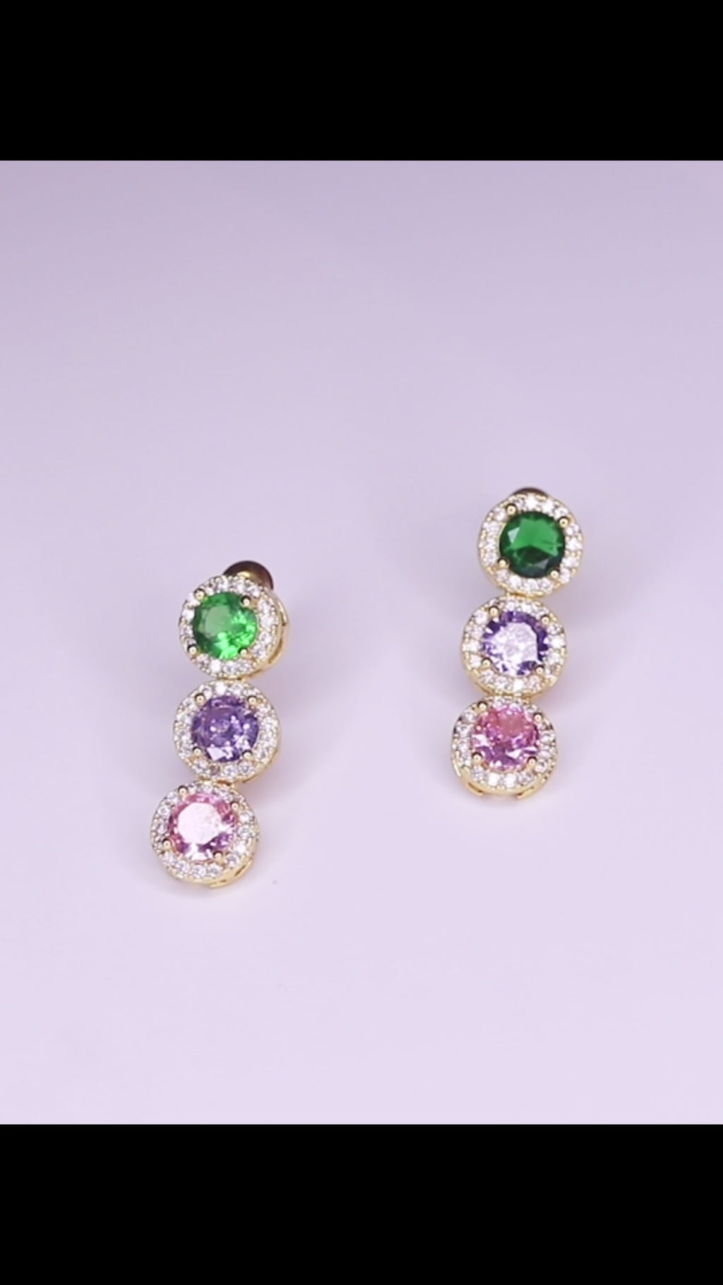 Luxelle Multicolour Drop Earrings